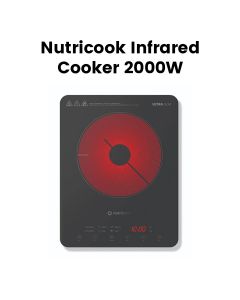Nutricook Infrared Cooker 2000W – High-Power Infrared Heating, Energy-Efficient Cooking, Easy-Clean Glass Surface | NC-IFC150ME