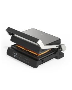 NutriCook Contact Grill 2000W – 180° Open Flat Design, Dual Heating Elements, 5 Smart Cooking Modes & Ceramic Plates | NC-CG240