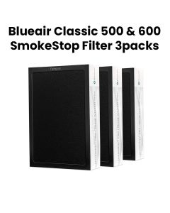 Blueair Classic 500 & 600 Series SmokeStop Replacement Filter - 3packs 1each