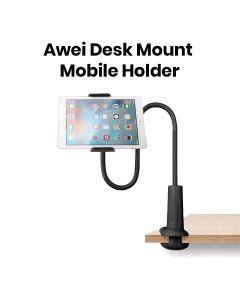 Awei Flexible Desk Mount Mobile Holder - Black | X3