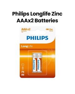 Philips Longlife Zinc AAA 2-Pack Blister |R03L2B