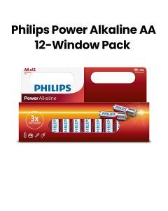 Philips Power Alkaline AA 12-Window Pack |LR6P12B/97