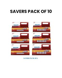(SAVERS PACK OF 6) Philips LR03P12B/97 x 3 Packs + Philips LR6P12B/97 x 3 packs