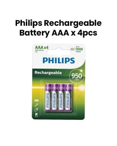 Philips Rechargeable Battery AAA x 4pcs (R03B4A95/97)
