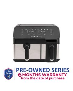 Hamilton Beach Dual Size Digital Air Fryer 8.5L - Silver | AF5232-ME