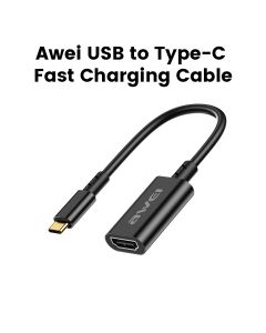 Awei Smart Fast Charging Cable USB to Type-C – Black | CL-217T