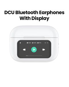 DCU Tecnologic Bluetooth Earphones with LED Display – White |34152080