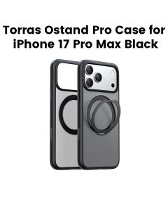 Torras Ostand Pro Series Mobile Case for iPhone 17 Pro Max - Black | X00FX2582