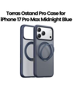 Torras Ostand Pro Series Mobile Case for iPhone 17 Pro Max - Midnight Blue| X00FX2589
