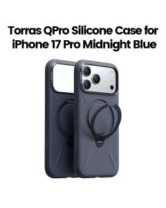 Torras QPro Silicone Mobile Case for iPhone 17 Pro - Midnight Blue | X00FX2592