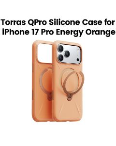 Torras QPro Silicone Mobile Case for iPhone 17 Pro - Energy Orange | X00FX2594