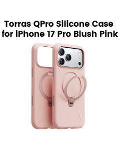 Torras QPro Silicone Mobile Case for iPhone 17 Pro - Blush Pink| X00FX2596