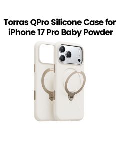 Torras QPro Silicone Mobile Case for iPhone 17 Pro - Baby Powder | X00FX2598