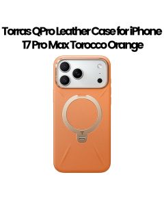 Torras QPro Leather Mobile Case for iPhone 17 Pro Max - Torocco Orange| X00FX2605