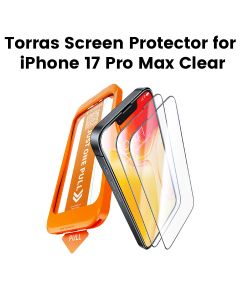 Torras Install Master Series Screen Protector for iPhone 17 Pro Max  -Clear | X00FX2623
