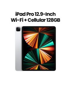 Apple iPad Pro 12.9-Inch Wifi+Cellular 128GB - Silver (MHR53AB/A)