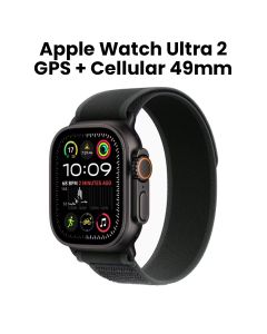 Apple Watch Ultra 2 GPS + Cellular 49MM Black Titanium Case With Black Trail Loop - M/L | MX4V3QA/A
