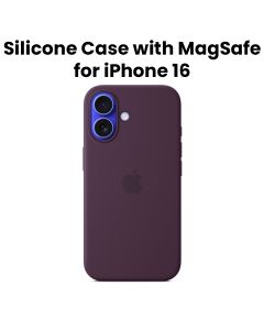 Apple iPhone 16 Silicone Case With Magsafe Plum-Zml | MYY43ZM/A