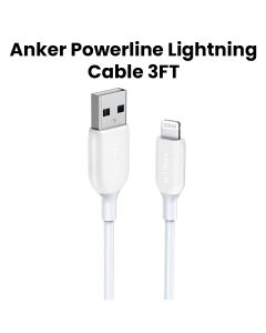 Anker Powerline III Lightning Cable 3ft - White | A8812H21
