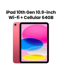 Apple iPad 10th Gen 10.9 Inch 64GB Wi-Fi + Cellular - Pink (MQ6M3AB/A)