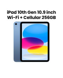 Apple iPad 10 Generation 10.9-inch Wi-Fi + Cellular 256GB Blue |MQ6U3AB/A
