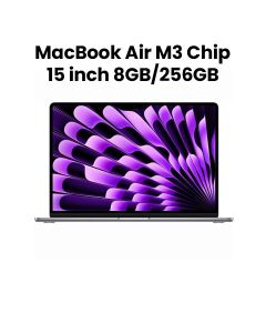 Apple MacBook Air 15-inch M3 Chip 8-Core CPU 10-Core GPU 8GB RAM 256GB SSD - Silver |MRYM3ZS/A