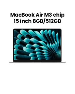 Apple MacBook Air 15-inch M3 Chip 8-Core CPU 10-Core GPU 8GB RAM 512GB SSD - Space Gray |MRYQ3AB/A