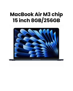 Apple MacBook Air 15-inch M3 Chip 8-Core CPU 10-Core GPU 8GB 256GB SSD - Space Grey |MRYU3ZS/A