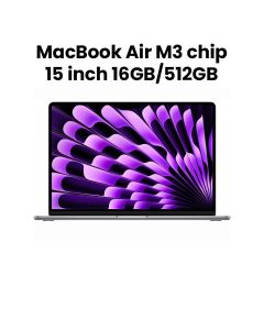 Apple MacBook Air 15-inch Apple M3 Chip with 8-Core CPU and 10-Core GPU 16GB 512GB SSD - Space Gray | MXD13AB/A