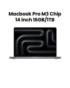 Apple 14-inch MacBook Pro with M3 Chip, 8-Core CPU & 10-Core GPU, 16GB RAM, 1TB SSD - Space Gray |MXE03ZS/A