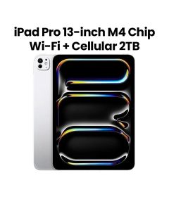 Apple 13-inch iPad Pro Wi-Fi + Cellular 2TB with Nano-Texture Glass - Silver | MWT23AB/A