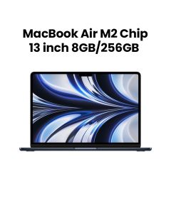 Apple 13.6" MacBook Air with Apple M2 Chip 8-Core CPU & 8-Core GPU, 8GB RAM, 256GB - Midnight |MLY33AB/A