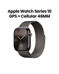Apple Watch Series 10 GPS + Cellular 46mm Slate Titanium Case with Slate Milanese Loop - S/M | MC7R4QA/A