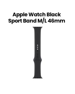 Apple 46mm Black Sport Band - M/L | MXM43ZM/A