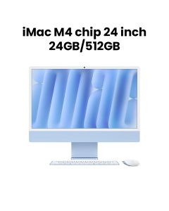 Apple 24-inch iMac with Retina 4.5K display: Apple M4 chip with 10-core CPU and 10-core GPU, 24GB, 512GB SSD - Blue |MD2T4AB/A