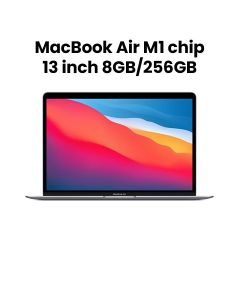 Apple MacBook Air 13",  M1 chip with 8-core CPU and 7-core GPU, 256GB SSD- Space Grey | MGN63AB/A