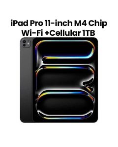 Apple 11-inch iPad Pro M4 WiFi+Cellular 1TB with Nano-Textured Glass Space Black| MWRP3AB/A