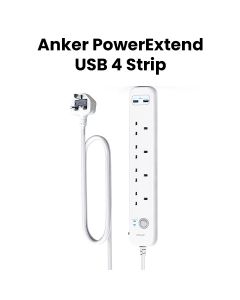 Anker PowerExtend USB 4 Strip 6-in-1 USB Power Strip - White | A9141K21