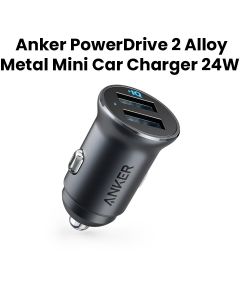 Anker PowerDrive 2 Alloy Car Charger - Black