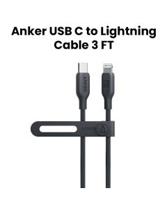 Anker 542 USB-C to Lightning Cable 3FT - Black | A80B1H11
