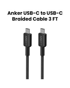 Anker 322 USB-C to USB-C Cable 3FT - Black | A81F5H11
