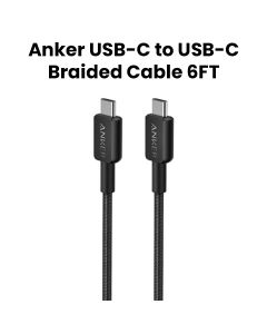 Anker 322 USB-C to USB-C Cable 6FT - Black | A81F6H11