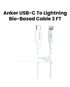 Anker 542 USB-C to Lightning Cable 3FT - White | A80B1H21