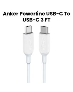 Anker PowerLine III USB-C to USB-C Cable 3FT - White | A8852H21