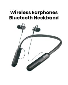 Heatz Wireless Earphones Bluetooth Neckband - Black | HB42