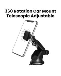 Heatz Universal Magnetic Car Mount 360 - Black | ZH78