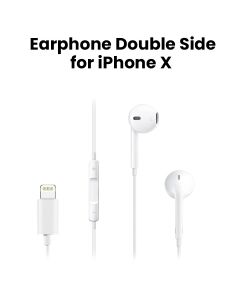 Heatz Stereo Wired Earpod Earphone Lightning Connector from iPhone X - White | ZE17