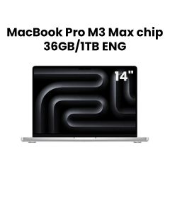 Apple MacBook Pro 14" M3 Max Chip 14-Core CPU 30-Core GPU 36GB RAM 1TB SSD (English) - Silver | MRX83ZS/A