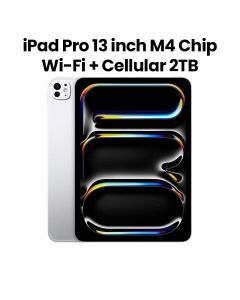 Apple iPad Pro 13" M4 Wi-Fi + Cellular 2TB Standard Glass - Silver | MVY03AB/A