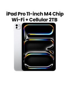 Apple iPad Pro 11" M4 Wi-Fi + Cellular 2TB Nano-Texture Glass - Silver | MWRT3AB/A